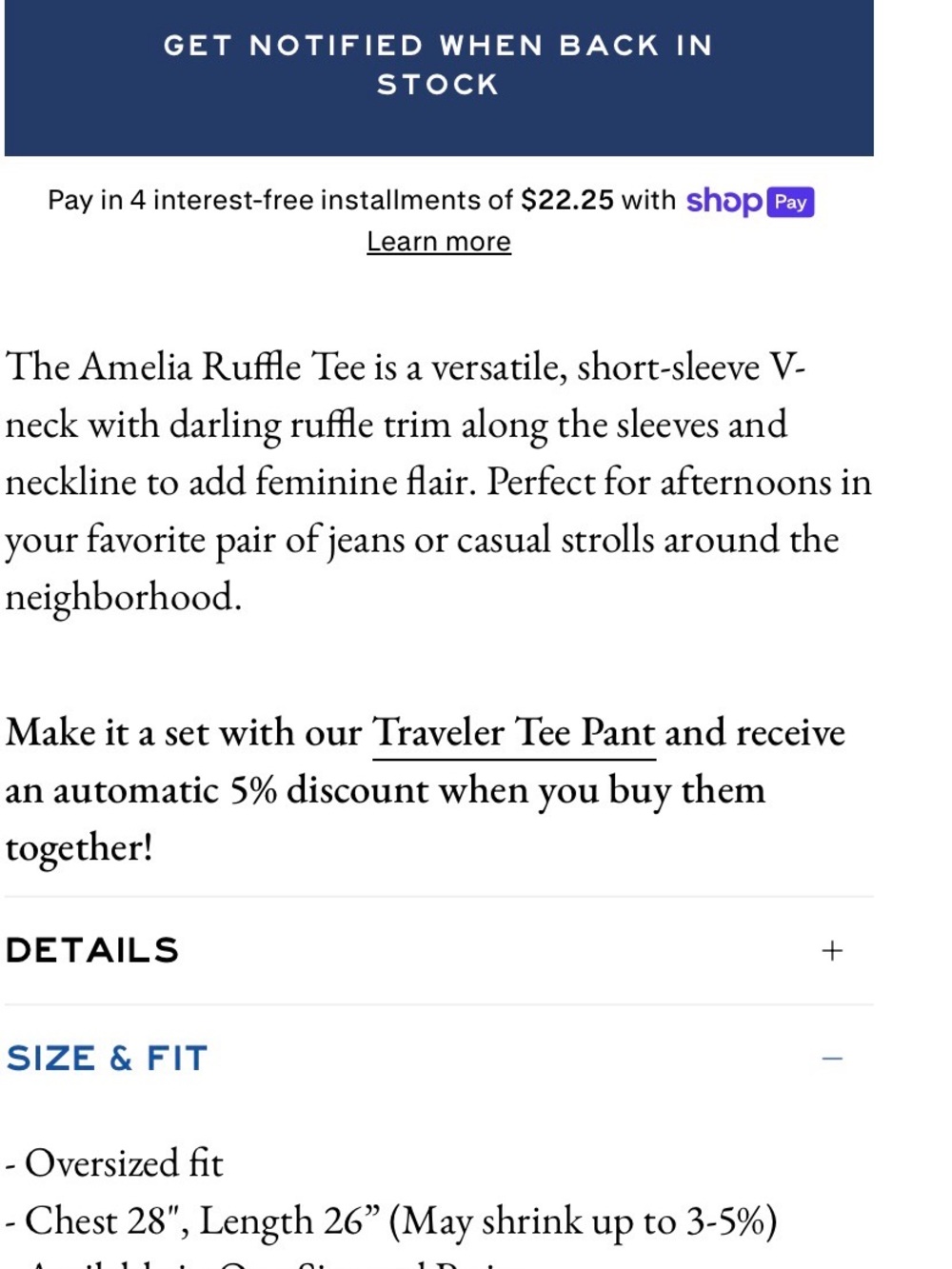 Mersea Amelia raspberry ruffle tee - one size, petite - Picture 2 of 10